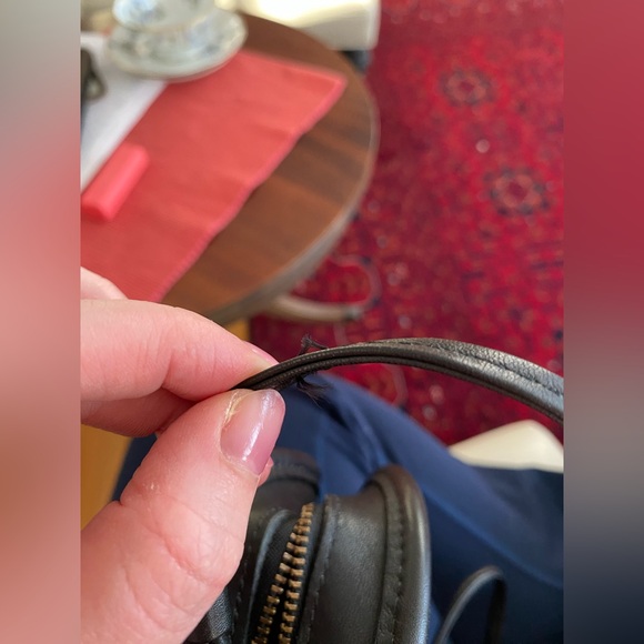 Vintage ‘99 COACH Abbie Black Leather Crossbody Bag Style No L9V-9017 - Picture 15 of 16